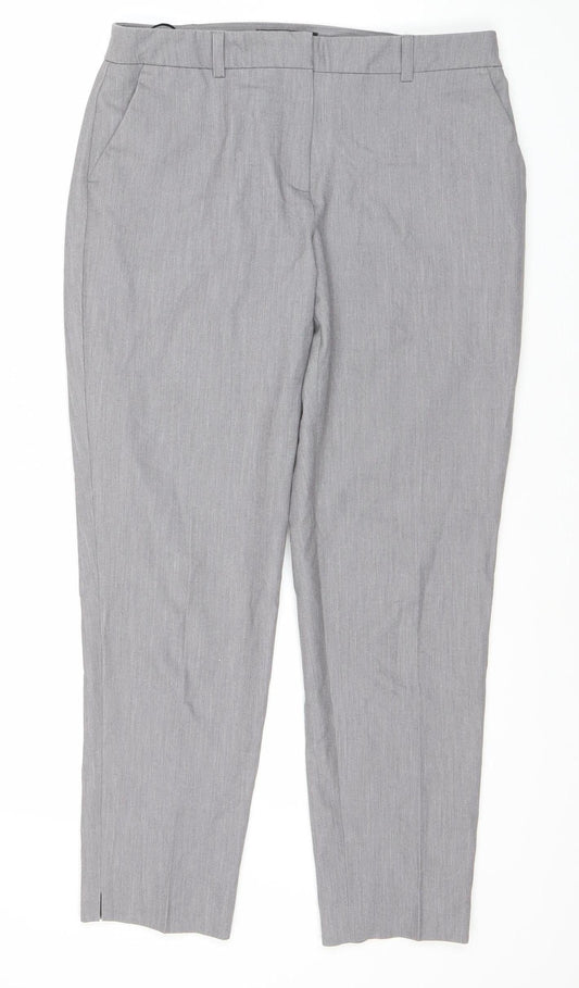 Dorothy Perkins Women's Grey Trousers Size 8