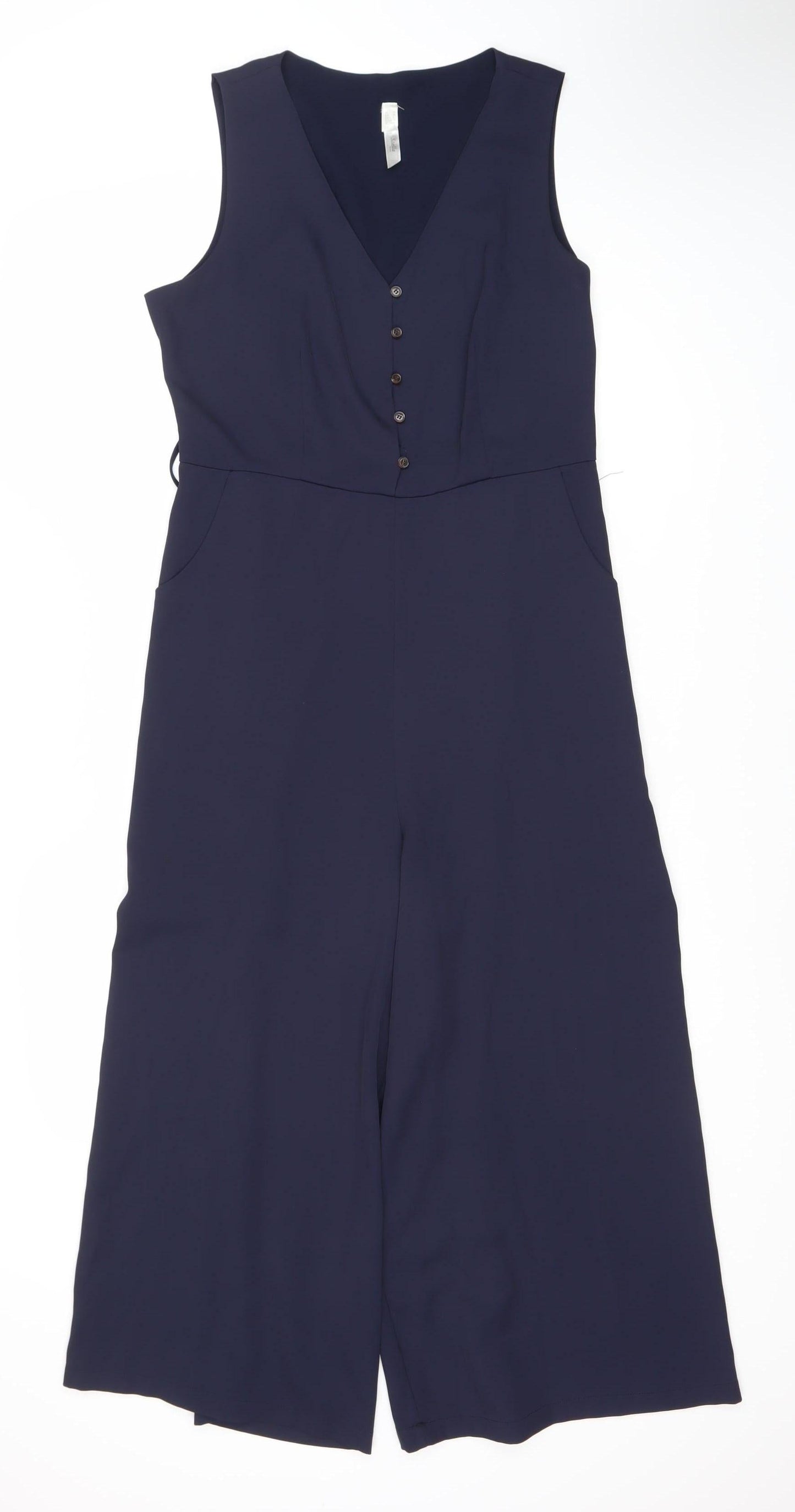 Stella Morgan Women's Navy Wide-Leg Jumpsuit UK 10