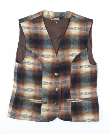 Casual Club Men's Multicoloured S Check Waistcoat