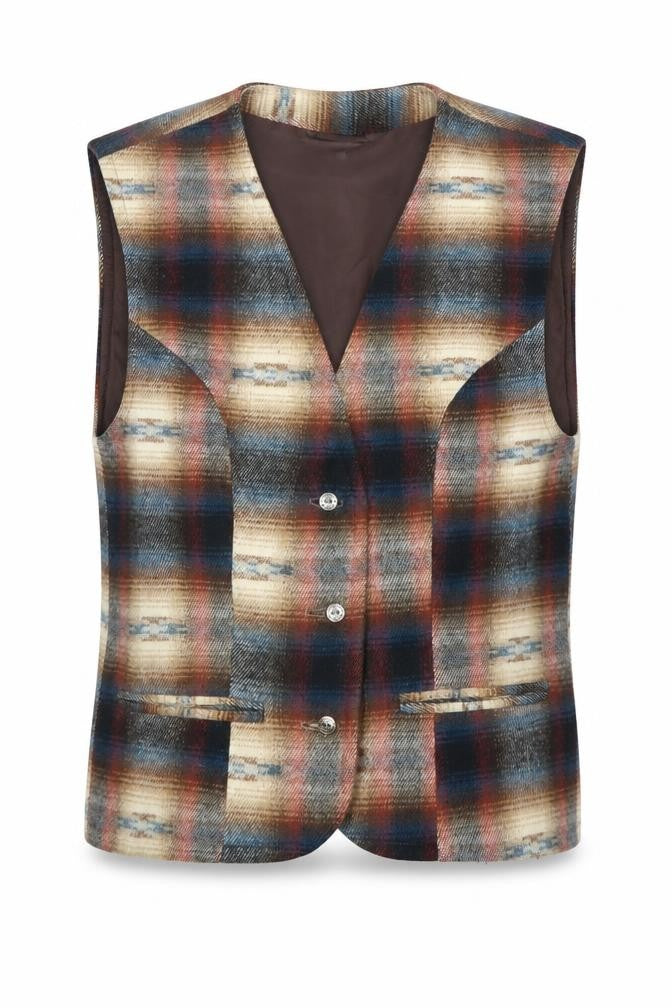 Casual Club Men's Multicoloured S Check Waistcoat