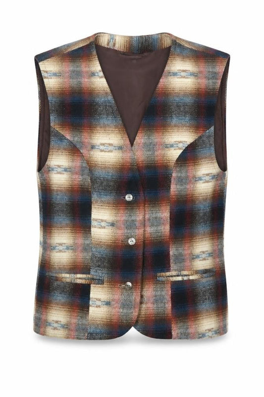 Casual Club Men's Multicoloured S Check Waistcoat