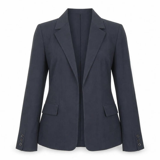 Betty Blue Women's Black Blazer, Size 12, Notch Lapel