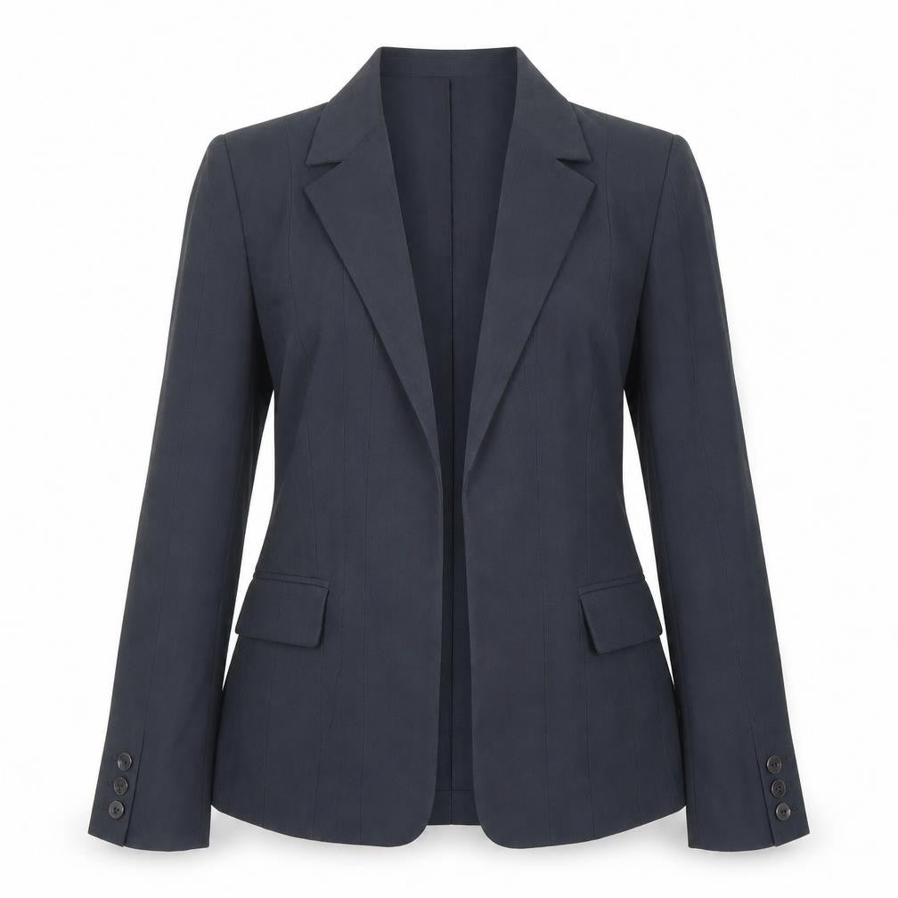 Betty Blue Women's Black Blazer, Size 12, Notch Lapel