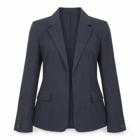Betty Blue Women's Black Blazer, Size 12, Notch Lapel