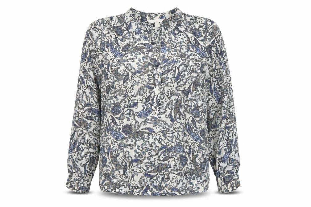 H&M Women's Multicoloured Paisley Blouse Size 8