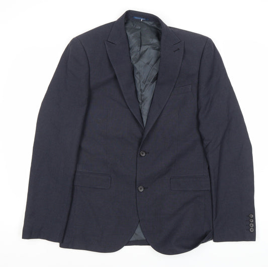 Next Men's Blue Blazer 40 Long Length Formal Classic