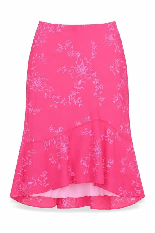 Marks & Spencer Women's Pink Floral Skirt Size 12