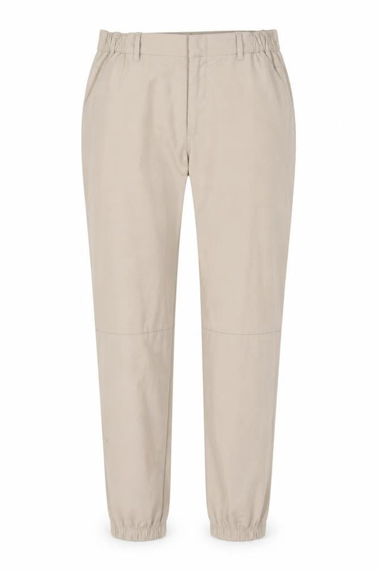 Cuts Unisex Beige Tapered Trousers L Polyester