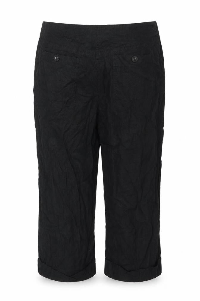 Epilogue Women's Black Linen Trousers Size 16