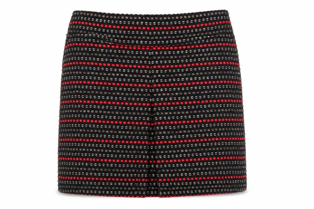 Monsoon Women's Geometric Black Red Skirt Size 14