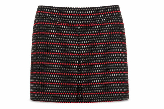 Monsoon Women's Geometric Black Red Skirt Size 14