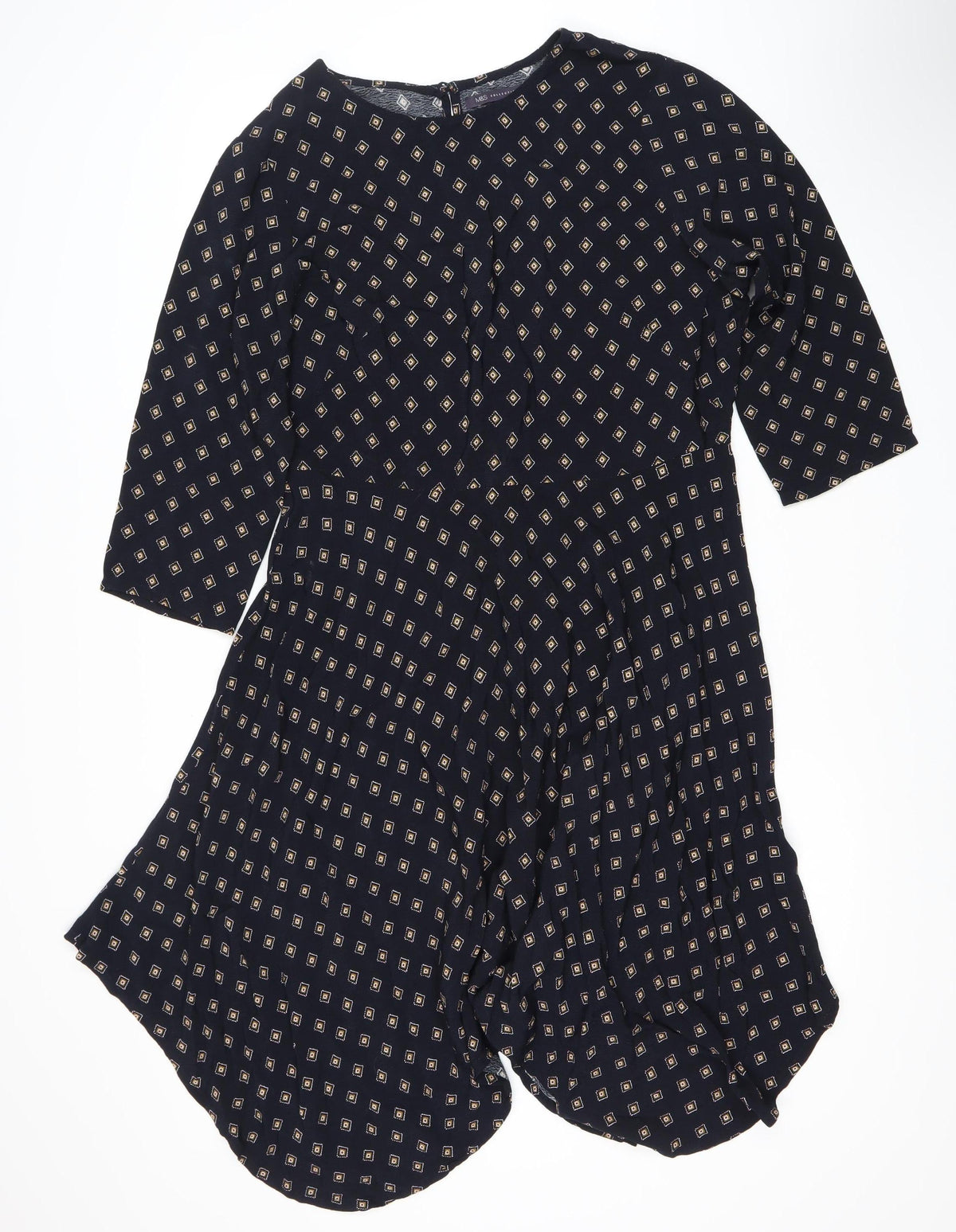 Marks & Spencer Women's Blue Geometric Dress