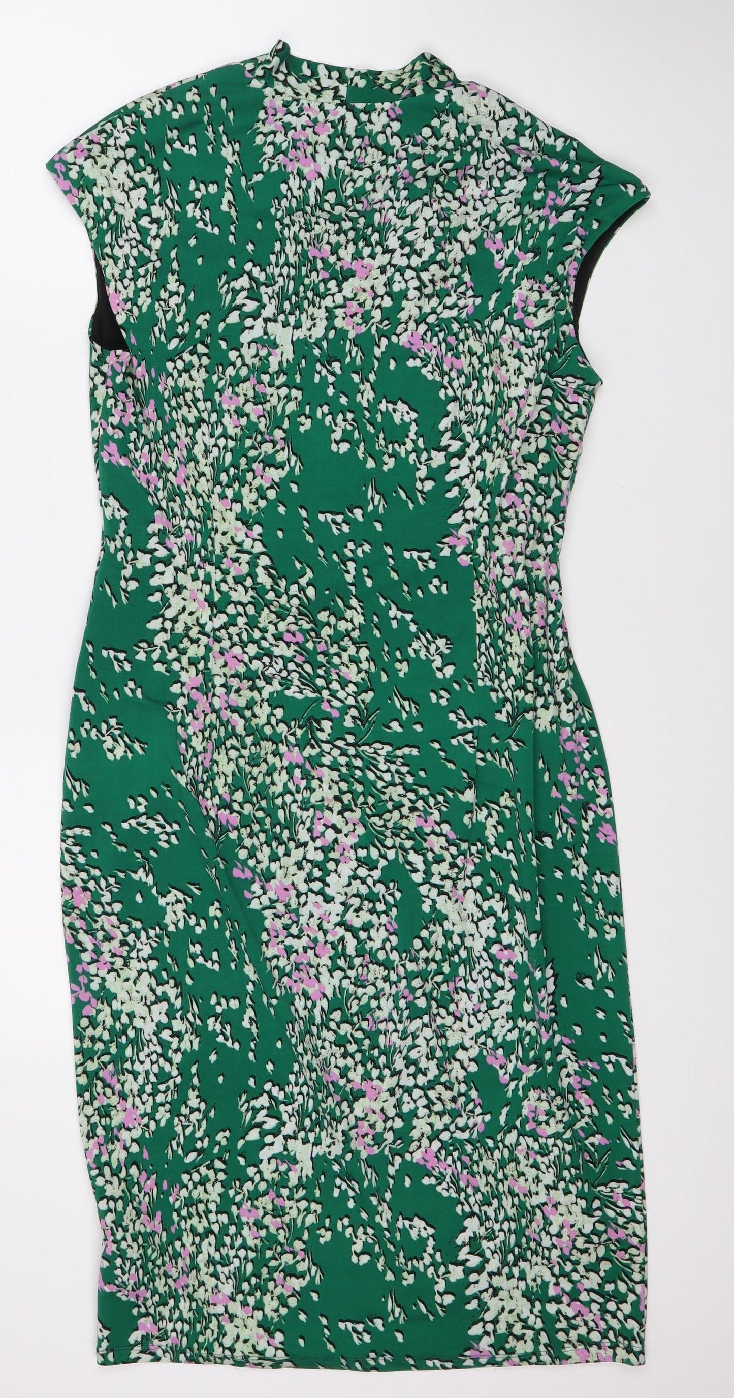 Marks & Spencer Women's Green Floral Dress Size 12
