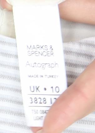 Marks & Spencer Women’s Ivory Striped Dress Size 10