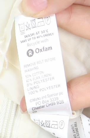 Marks & Spencer Women’s Ivory Striped Dress Size 10