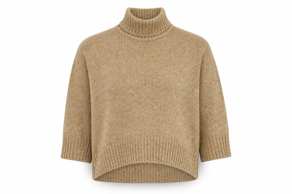 H&M Women's Brown Roll Neck Pullover Jumper, Size S
