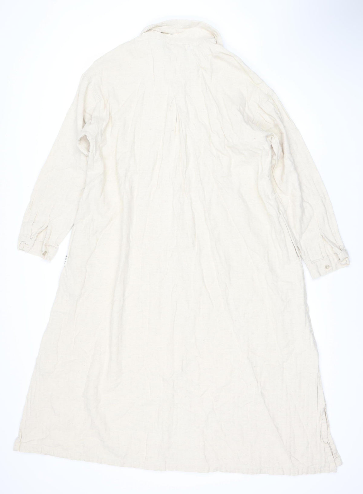 BOWER Women's Ivory Shirt Dress, S, Cotton Blend