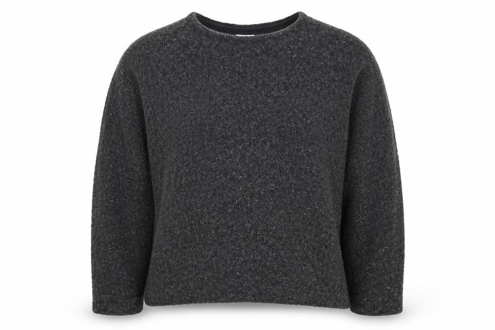 H&M Women's Grey Pullover Jumper, Size 12, Acrylic Blend