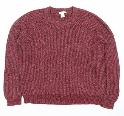 BASIC Red Women's Pullover Jumper Size 10