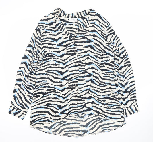Wallis Women's Multicoloured Animal Print Blouse UK 12