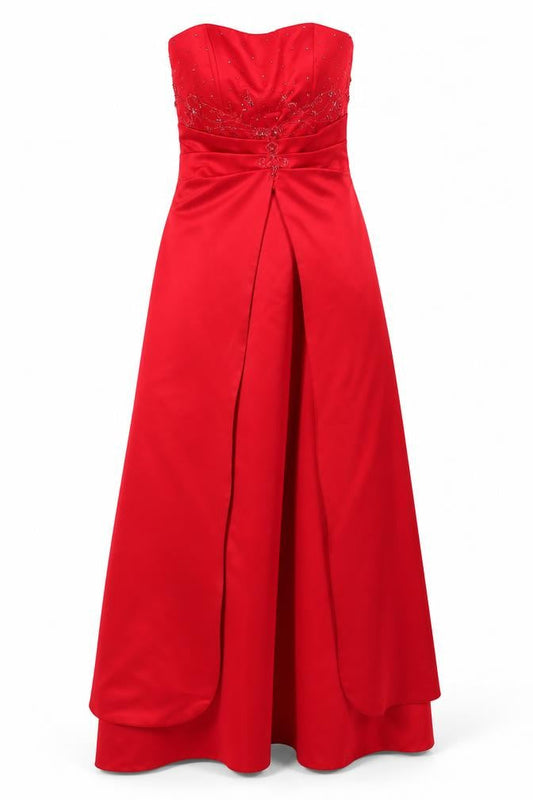 Raylia Designs Red Ball Gown Women’s Size 12 Formal Dress