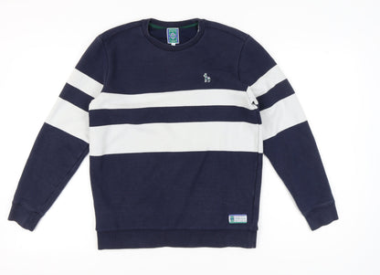 Hazzys Womens Blue Striped Sweatshirt Size 18