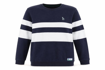 Hazzys Womens Blue Striped Sweatshirt Size 18