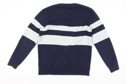 Hazzys Womens Blue Striped Sweatshirt Size 18