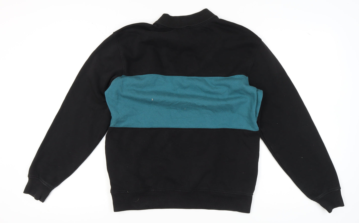 New Look Men's Black XS Collared Sweatshirt