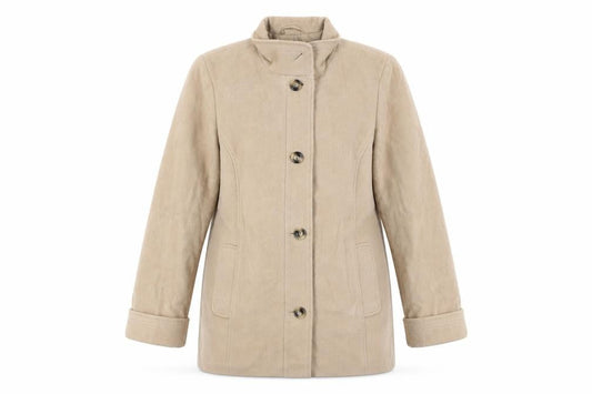 Marks & Spencer Women's Beige Wool Blend Coat Size 18