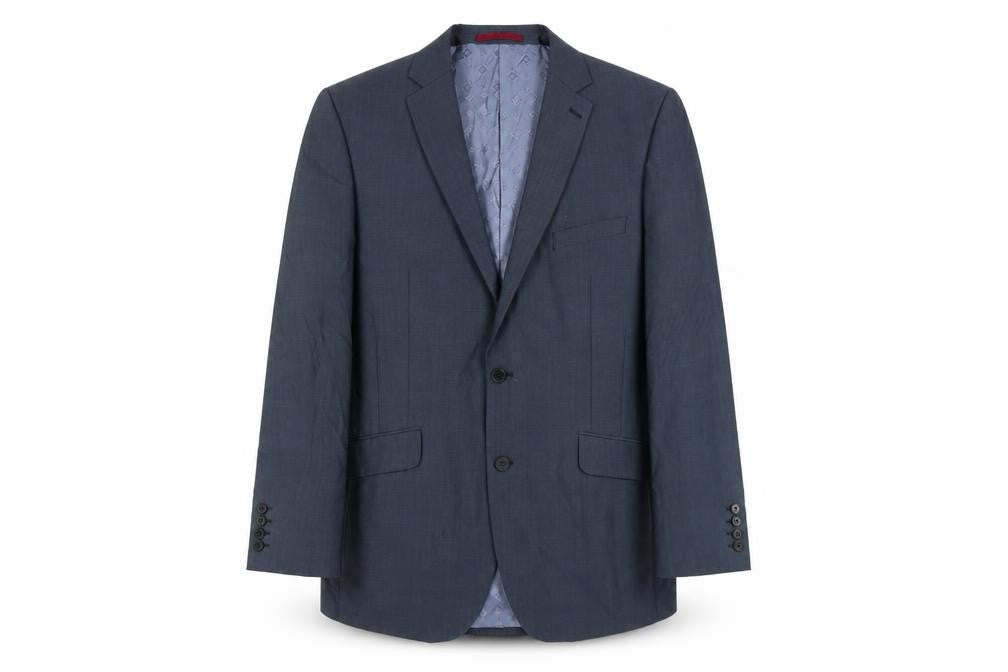 Limehaus Men's Blue Blazer, 42, Regular Fit, Business Formal