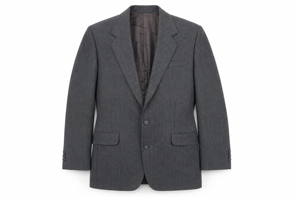 Burton Collection Men’s Grey Striped Suit Jacket 36S
