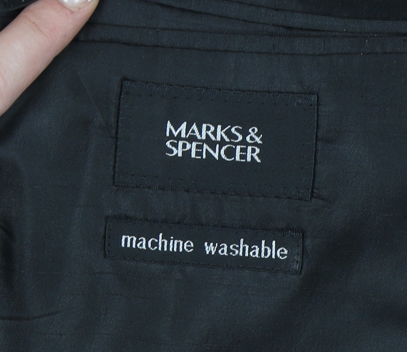 Marks and Spencer Men's Black Blazer 40 Short