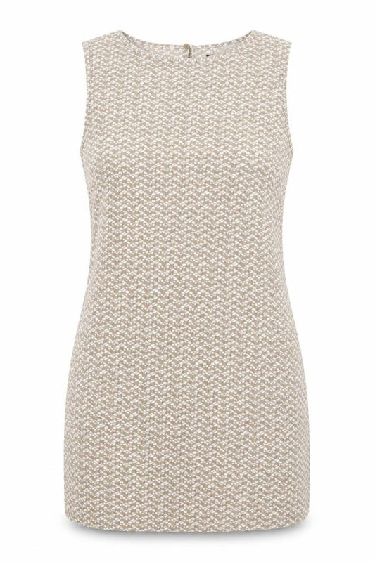 Marks and Spencer Women’s Geometric Brown Dress - Size 12