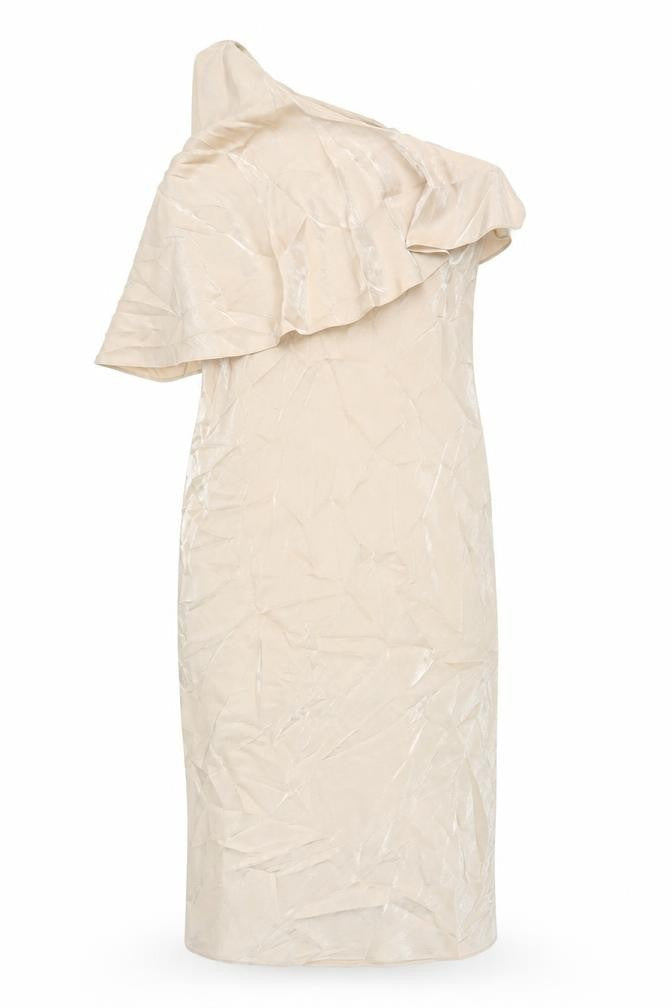 Autograph Women's Beige One Shoulder Dress