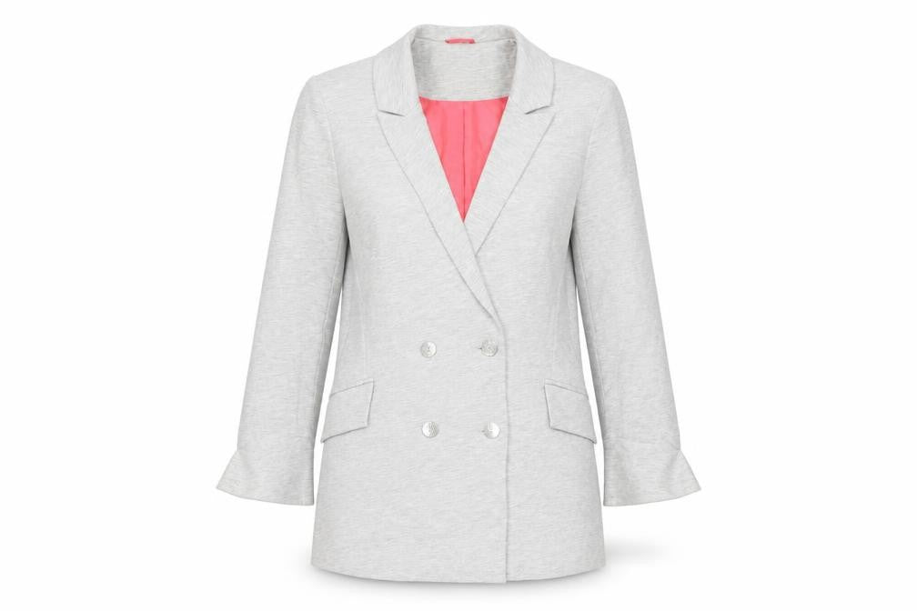 Topshop Women's Grey Blazer UK 8 Regular Fit