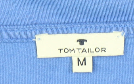 Tom Tailor Women's Blue Long Sleeve Scoop Neck Top