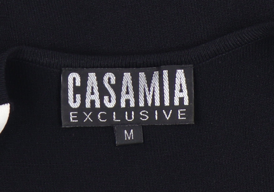 Casamia Women's Black Striped Sleeveless Knit Top M