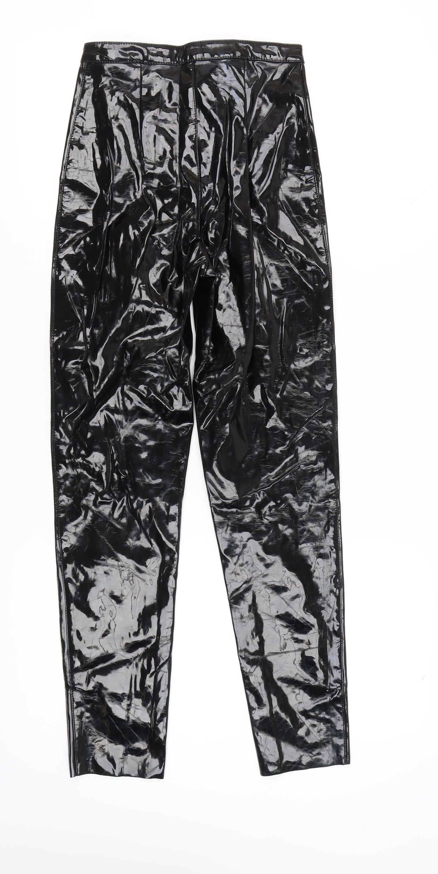 H&M Women's Black Straight-Leg Trousers Size 6
