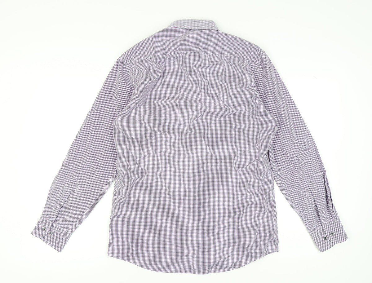 Marks & Spencer Men's Multicoloured Check Shirt, Size 15