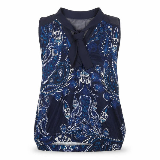 Next Women's Blue Paisley Tunic Blouse Size 10