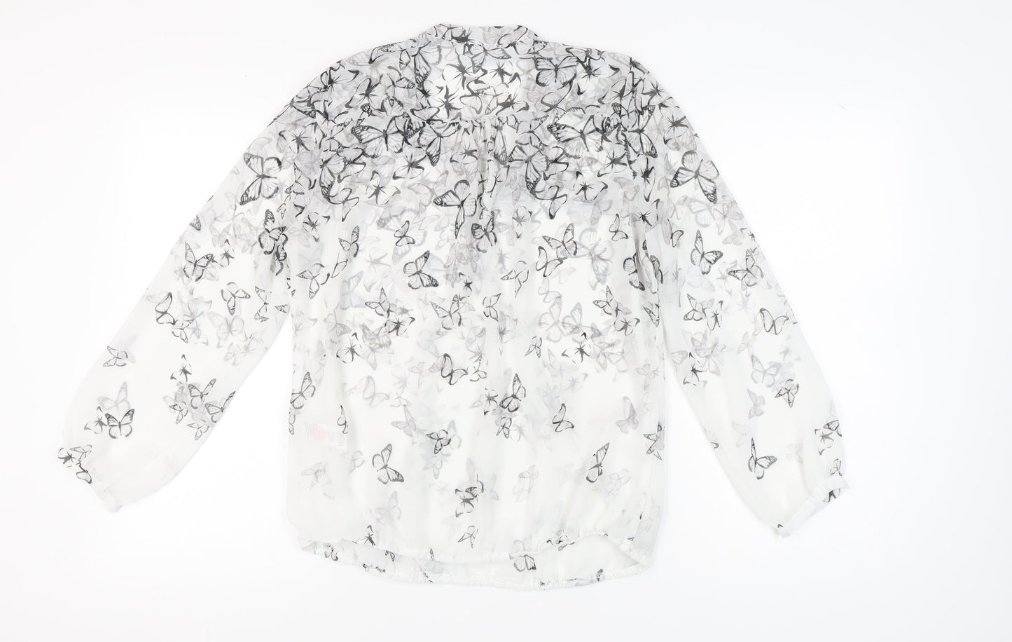 Wallis Women’s Butterfly Print Wrap Blouse Size 14