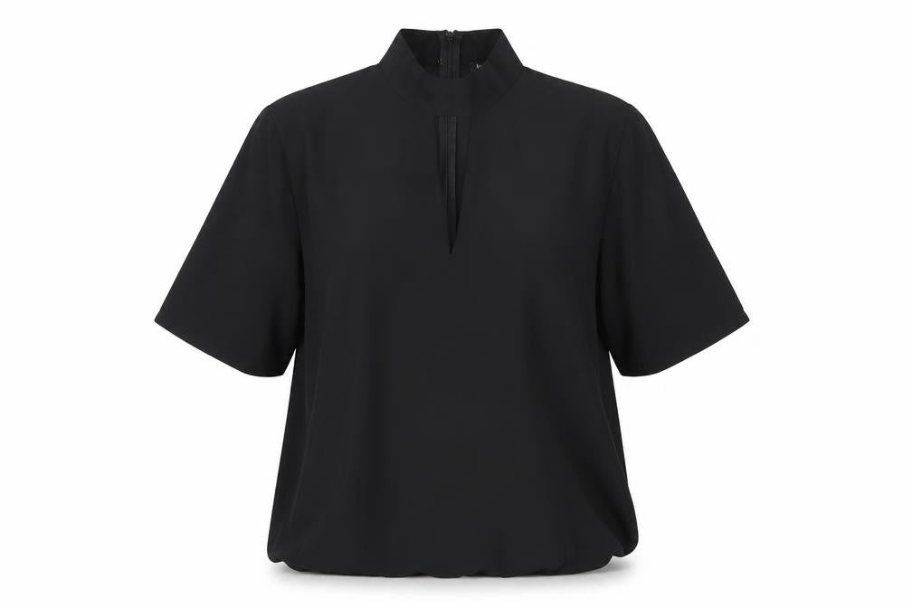 Boohoo Women's Black High Neck Top, Size 14