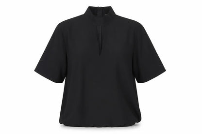 Boohoo Women's Black High Neck Top, Size 14