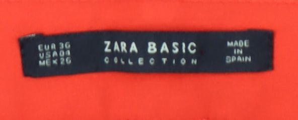 Zara Women’s Red Trousers Size 6 Regular Fit