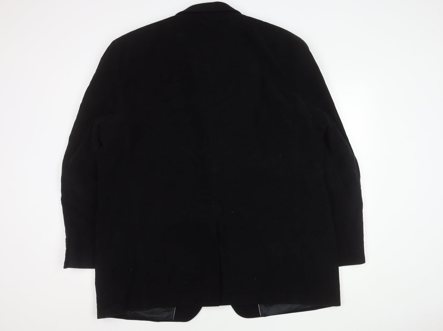 Dehavilland Men's Black Overcoat, Size L, Classic Style