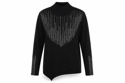 Klass Women's Black Studded Tunic Jumper XL