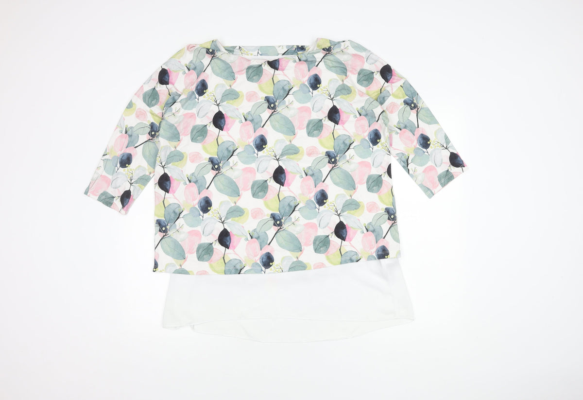 Phase Eight Women's Multicoloured Floral Blouse Size 16