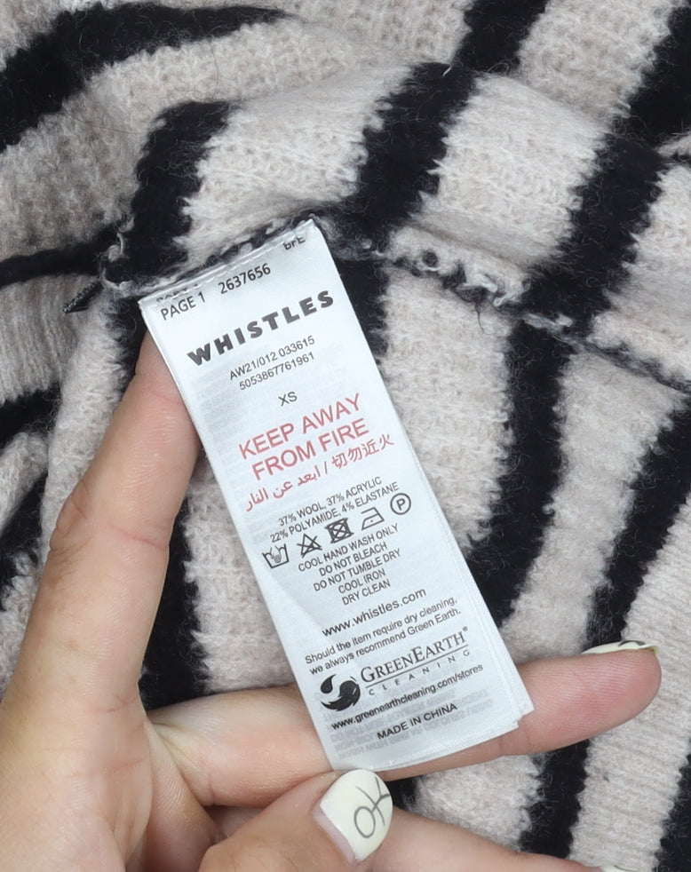 Whistles Women's XS Striped Pullover Jumper Multicoloured
