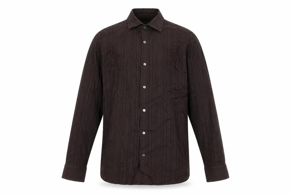 Banana Republic Men's Brown Button-Up Shirt L